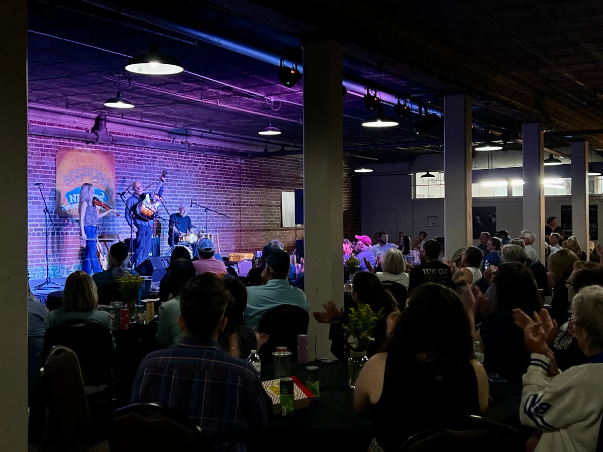 A full house applauding during a performance at Bristol Sessions Nights: The First Take, Bristol Listening Room, L.C. King Building, Bristol, Tennessee