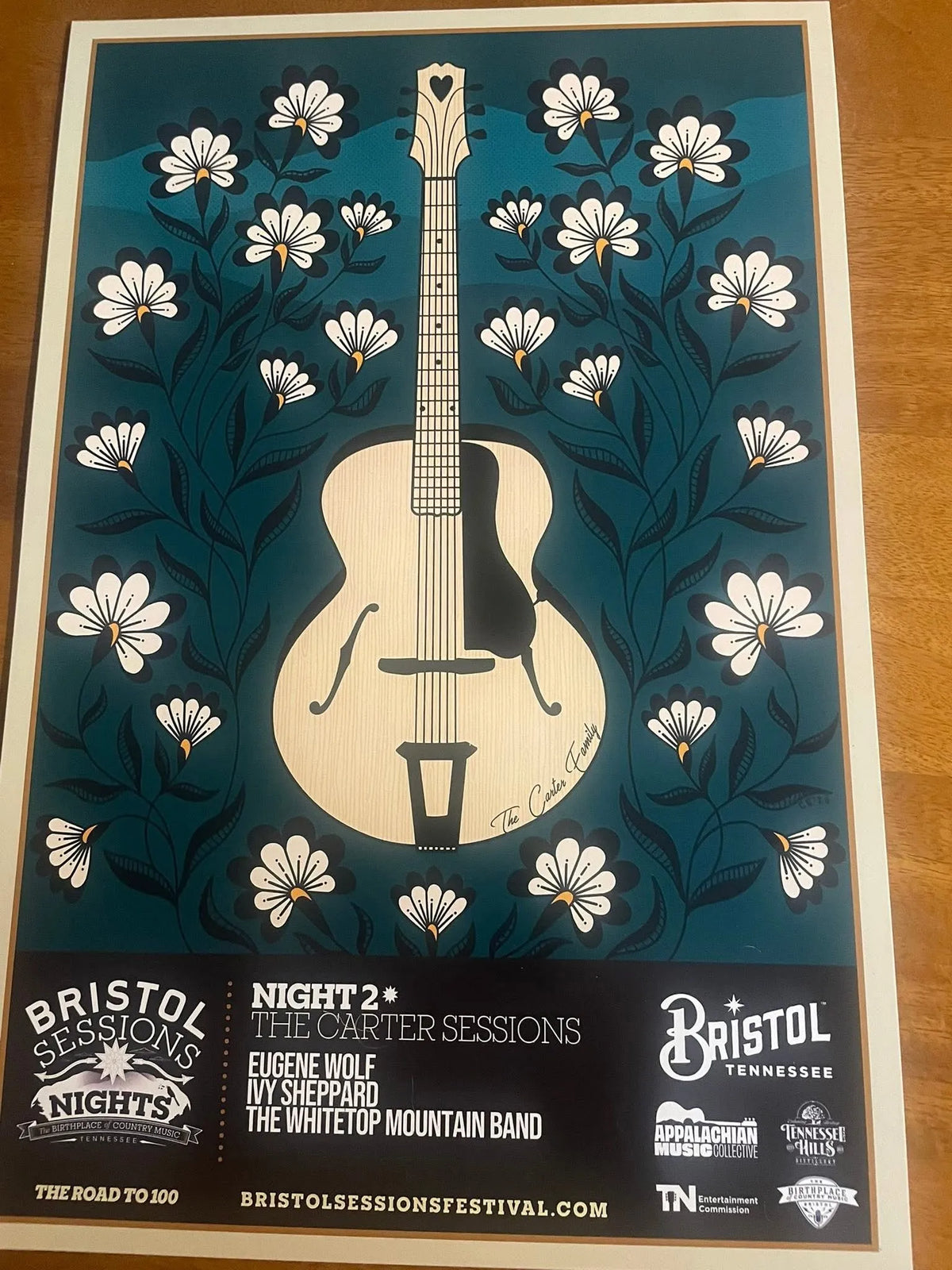 The Carter Sessions poster for Night 2 of Bristol Sessions Nights at Bristol Sessions Nights: The Carter Sessions, Bristol Listening Room, L.C. King Building, Bristol, Tennessee