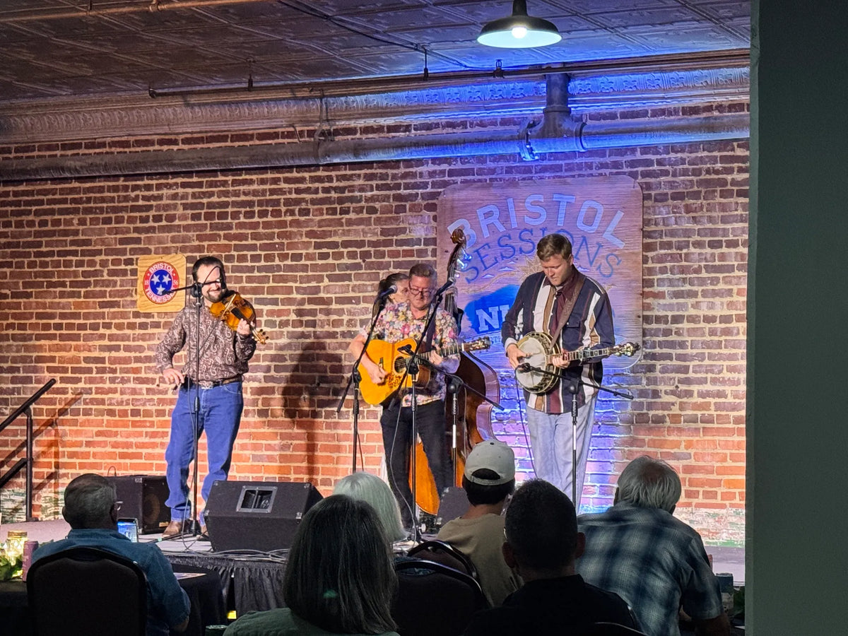 Alex Leach's band playing to a full room at Bristol Sessions Nights: Mountain Songs, Bristol Listening Room, L.C. King Building, Bristol, Tennessee
